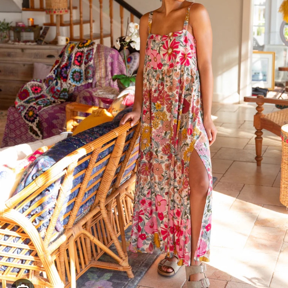 Patti Side Slit Maxi Dress